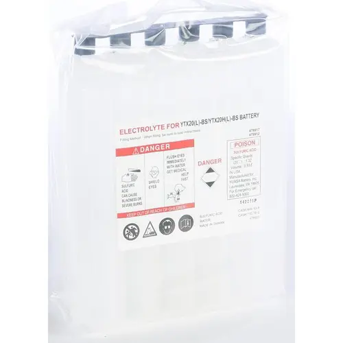 Fresh Stock Yuasa Acid Pack for Maintenance Free Battery