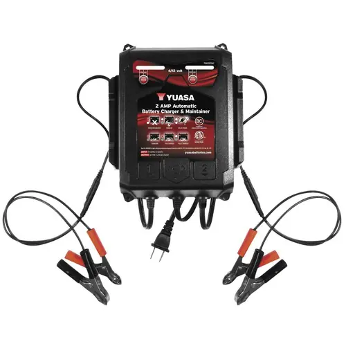 No Minimum Order Yuasa 2-Amp Dual Bank Automatic Battery Charger