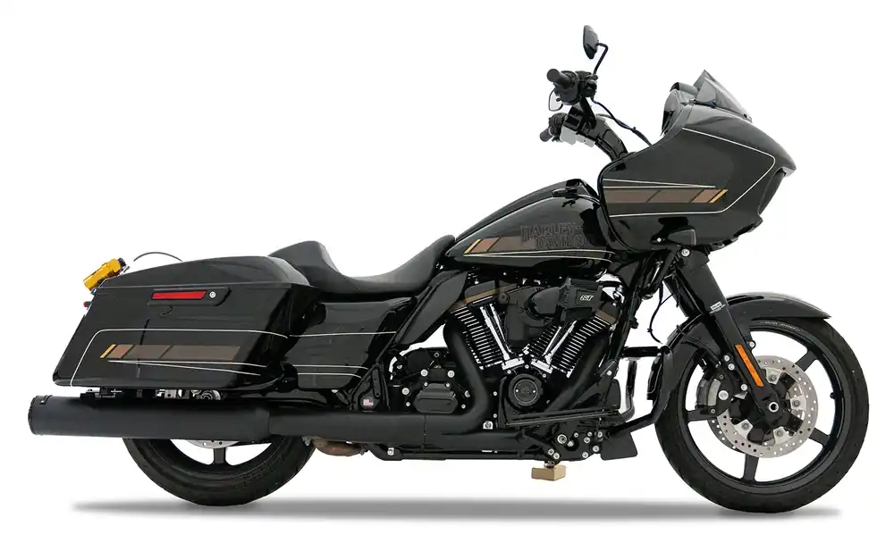 Fan Favorite Rinehart 4 1/2" HP45 XL Slip-On Mufflers For Harley Touring 2017-2026
