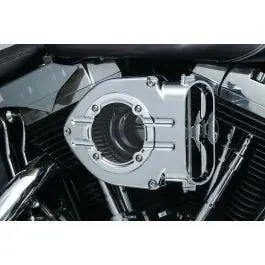 Kuryakyn Chrome Trim Clear Trap Door for Hyperchargers Harley Metric Grab Now
