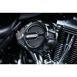 Kuryakyn Black Crusher Maverick Stage 1 Air Cleaner Harley Evo Big Twin 93-99 Worldwide Shipping