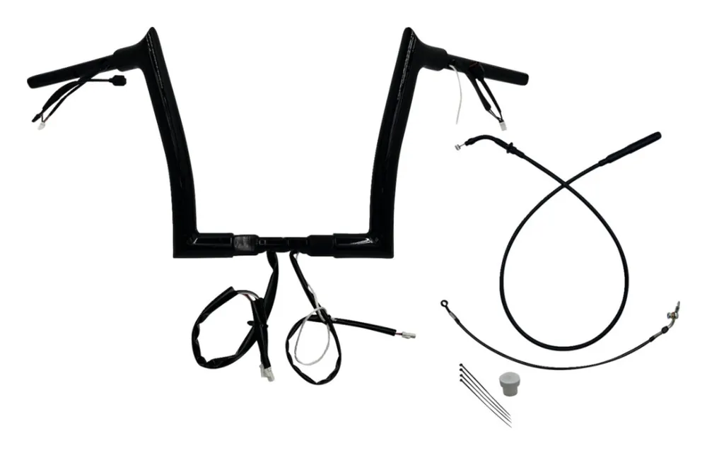Mega Sale Fat Baggers Inc. EZ Install Wired 1-1/2" Pointed Top Handlebar For Harley
