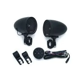 Reduced Price Kuryakyn RoadThunder Black Speaker Pods & BluetoothÂ® Audio Controller MTX