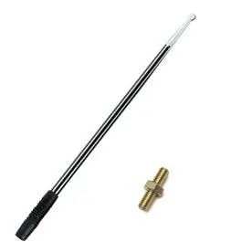 Shop Now Kuryakyn 862 & 869 Billet Round Grooved Two Tone Black Antenna AM FM Indian Victory