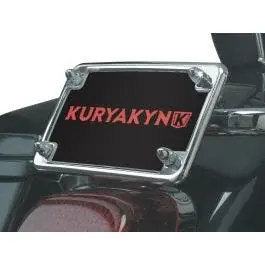 Secure Checkout Kuryakyn 9166 Chrome License Frame w/ Back Plate Set 4 x 7 Harley & Metric