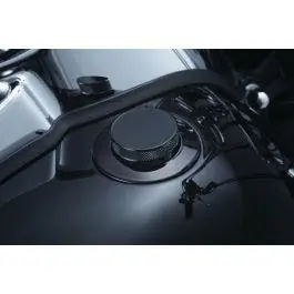 Premium Kuryakyn Black Pop Up Vented Screw Type Gas Cap Harley 96-16 Softail FXD XL