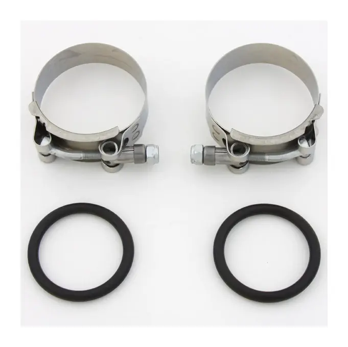 Warranty Included Milwaukee Twins Heavy-Duty Stainless Steel Intake Clamps For Harley FL FX XL 1955-1977