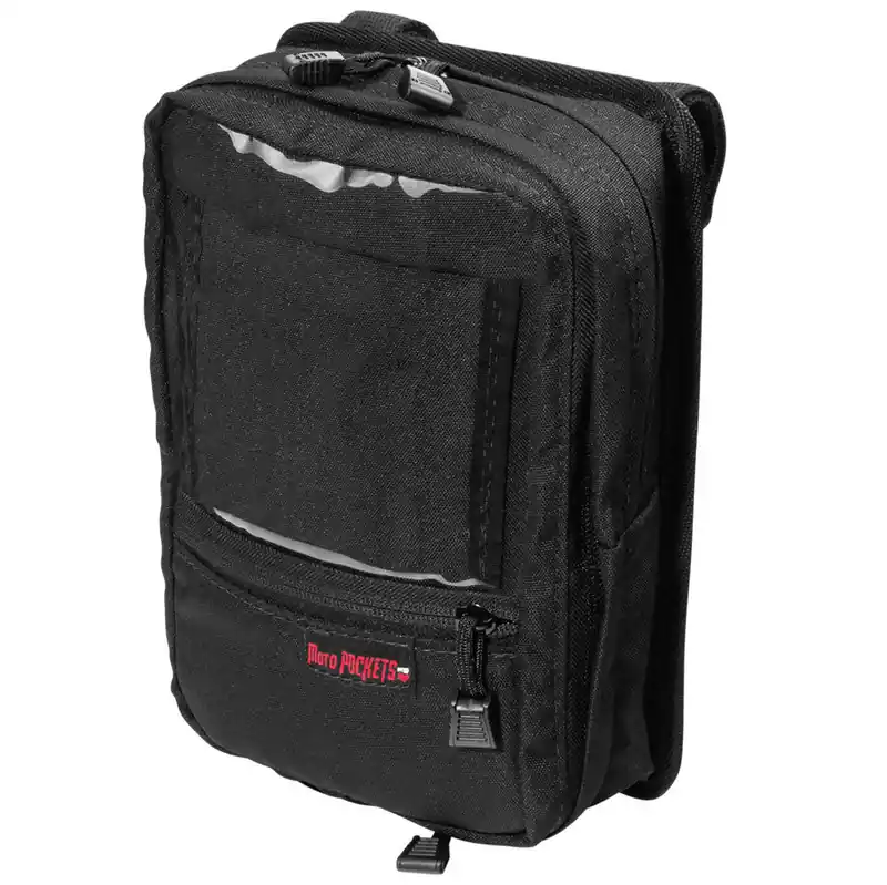 Worldwide Shipping Moto Pockets - Handlebar Utility Bag - Black