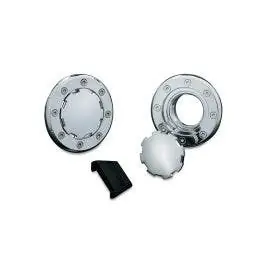 Money Back Guarantee Kuryakyn 7434 Chrome Vented Flush Mount Gas Cap Screw Type Tanks 82-20