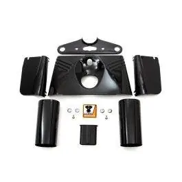 Fan Favorite V-Twin 24-1464 Black Fork Cover Kit Hydra Glide style Harley FLH Panhead 49-59