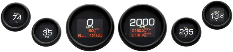 Price Cut Dakota Digital MLX-8604 Six Gauge Pack for Harley Touring 2004-2013