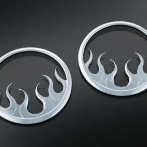 Limited Edition Kuryakyn Flame Front Speaker Accents