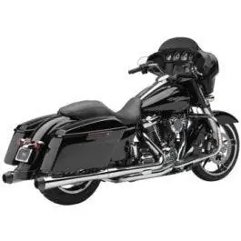 No Minimum Order Cobra USA 6208 Chrome El Diablo 4" Slip-On Mufflers 17-Up Harley FLH/T