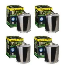 Cheap HiFloFiltro HF170CRC Set of 4 Chrome High Performance Oil Filter Harley Big Twin