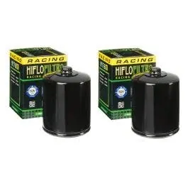 Final Sale HiFloFiltro HF171BRC Black High Performance Oil Filter Pair 99-19 Harley Models