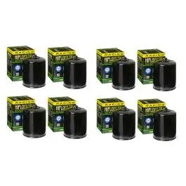 Exclusive Offer HiFloFiltro HF170BRC Set of 8 Black High Performance Oil Filters Harley Big Twin