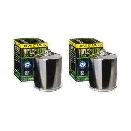 HiFloFiltro HF170CRC Chrome High Performance Oil Filter Set 80-99 Harley Big Twin Affordable