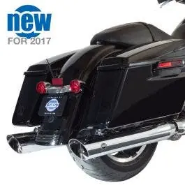S&S Cycle Chrome 4" Slash Cut Slip Mufflers 50 State Legal Harley Touring 17-19 Affordable