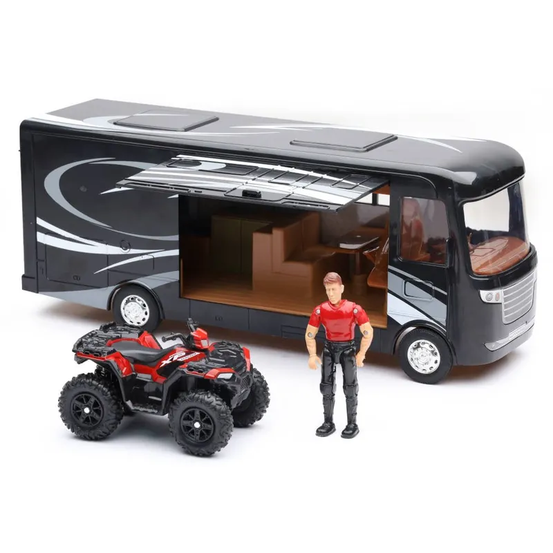 High Quality New-Ray Toys Polaris Sportsman w/ RV Set