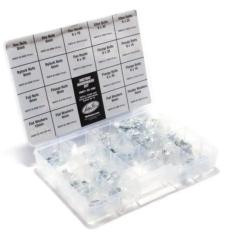 Final Sale Motion Pro 180-Piece Metric Hardware Kit w/ Class 12.9 Bolts & Screws
