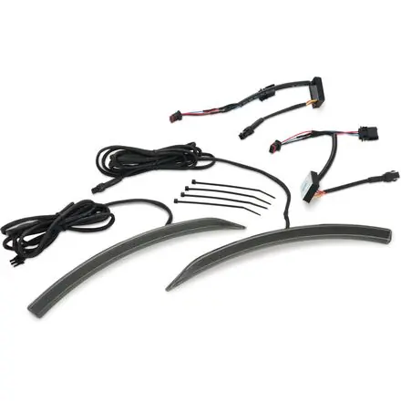 High Quality Show Chrome Accessories     Slayer Front Fender LED Lights