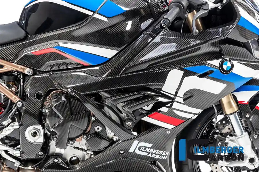Carbon Fiber Right Side Large Version Frame Cover by Ilmberger Carbon BMW / S1000RR / 2022 Special Offer