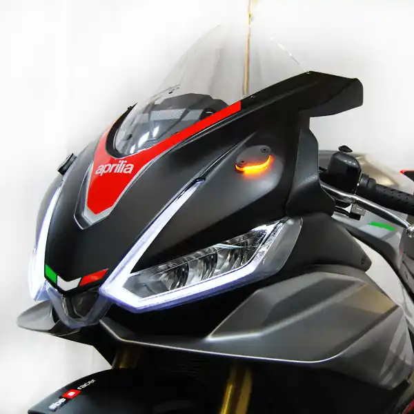 Mirror Block Off Front Turn Signal Kit by NRC Aprilia / RSV4 1100 / 2021 Worldwide Shipping