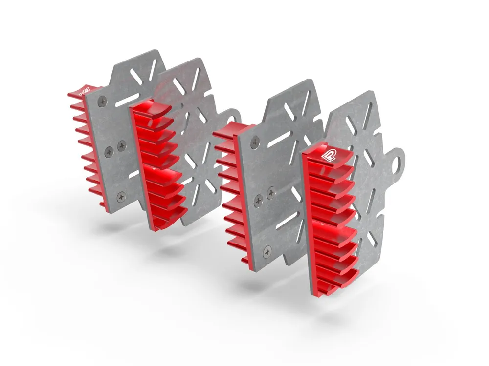 Luxury Front Brake Pad Plate Radiator Set by Performance Technologies Ducati / Hypermotard 939 / 2016